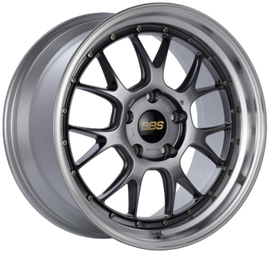 BBS LM-R 20x9 5x120 ET8 Diamond Black Center Diamond Cut Lip Wheel -82mm PFS/Clip Required