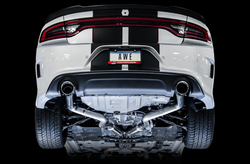 AWE Tuning 2017+ Dodge Charger 5.7L Track Edition Exhaust - Chrome Silver Tips