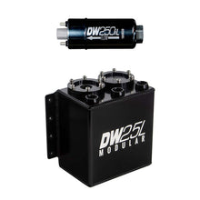 Load image into Gallery viewer, DeatschWerks 2.5L Modular Surge Tank (Incl. 1 DW250iL In-Line Fuel Pump)
