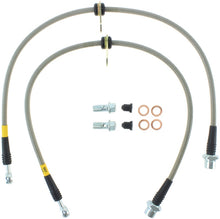 Load image into Gallery viewer, StopTech 02-12 Toyota Camry Coupe/Sedan / 04-08 Solara Rear Stainless Steel Brake Lines