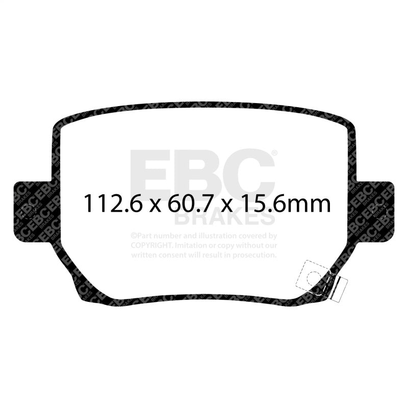 EBC 2020+ Tesla Model Y Electric Performance Bluestuff Rear Brake Pads