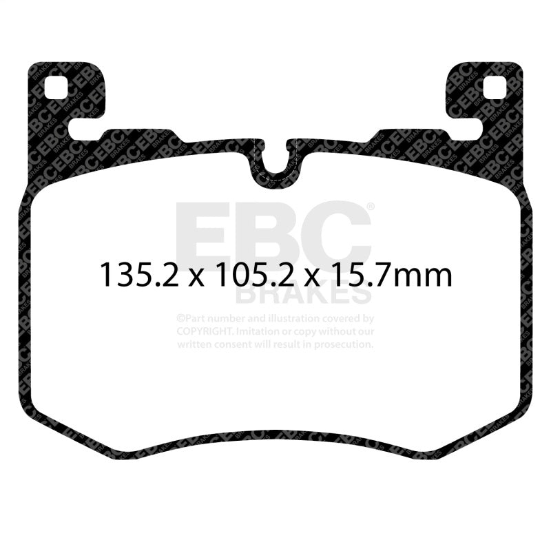 EBC 2019+ Jaguar F-Pace 5.0 Supercharged Yellowstuff Front Brake Pads