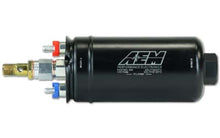 Load image into Gallery viewer, AEM 400LPH High Pressure Inline Fuel Pump - M18x1.5 Female Inlet to M12x1.5 Male Outlet