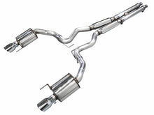 Load image into Gallery viewer, AWE 2024 Ford Mustang GT Fastback S650 RWD Touring Catback Exhaust w/ Dual Chrome Silver Tips
