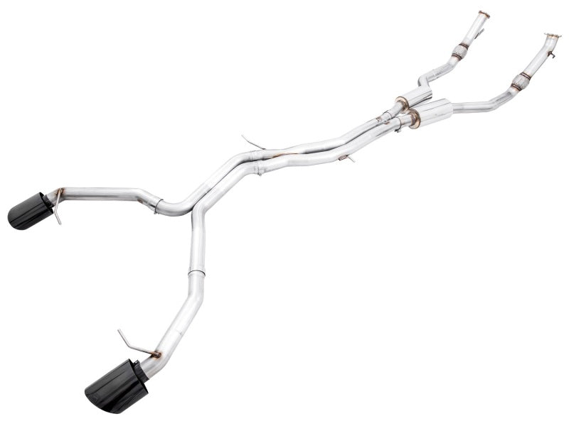 AWE Tuning Audi B9 RS5 Coupe 2.9L Track Edition Exhaust - Diamond Black RS-Style Tips