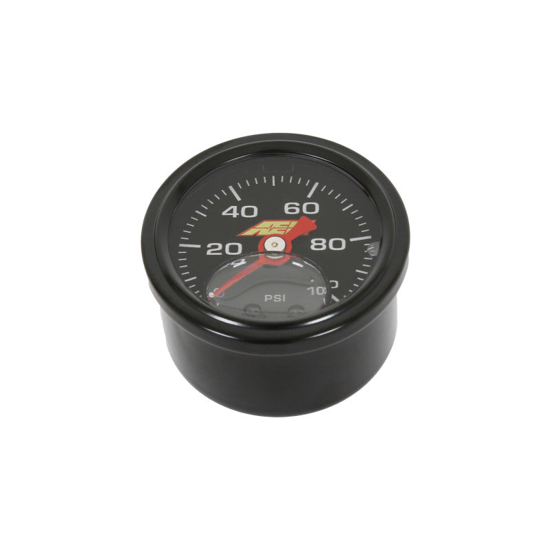 AEM 0-100 PSI Liquid Filled Mechanical Pressure Gauge - 1/8 NPT