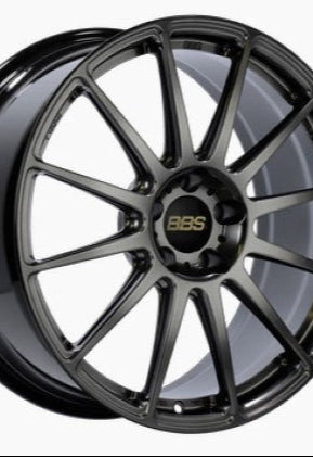 BBS FS 19x9.5 5x112 ET45 Diamond Black Wheel -82mm PFS/Clip Required