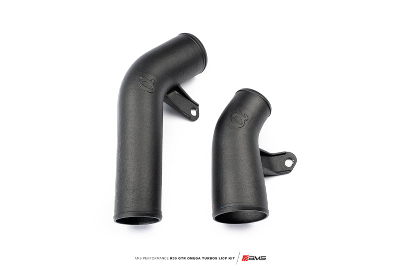 AMS Performance 2009+ Nissan R35 GTR Omega Turbo Kit 3in Lower Intercooler Pipes (Omega 9 & 14)