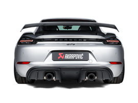 Akrapovic 2020+ Porsche Cayman GT4 (718) Slip-On Race Line (Titanium) (Req Tips / Option 2)