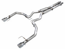 Load image into Gallery viewer, AWE 2024 Ford Mustang GT Fastback S650 RWD Track Edition Catback Exhaust w/ Dual Chrome Silver Tips