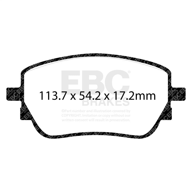 EBC 21-23 Mercedes-Benz CLA45 AMG Bluestuff Rear Brake Pads