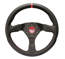 Load image into Gallery viewer, Sparco Steering Wheel R383 Champion Black Leather / Red Stitching