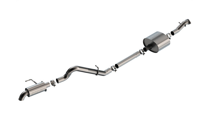 Borla 21-22 Ford Bronco 2.7L 2DR/4DR T-304 Stainless Steel Cat-Back Touring Exhaust - Brushed