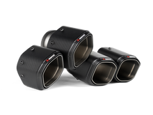 Load image into Gallery viewer, Akrapovic 2024+ BMW M5 (G90,G99) Hexagonal Carbon Fiber Tail Pipe Set