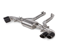 Load image into Gallery viewer, Akrapovic 2024+ BMW X5M / X6M (Face Lift) Slip-On Line (Titanium) w/Carbon Fiber Tips