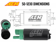 Load image into Gallery viewer, AEM 400 LPH High Flow In-Tank Fuel Pump Kit - Double Barb - Ethanol Compatible