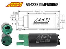 Load image into Gallery viewer, AEM 400 LPH E85 Compatible Fuel Pump Kit - Single Barb - Ethanol Compatible