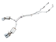 Load image into Gallery viewer, AWE Tuning Audi B9 S5 Sportback Touring Edition Exhaust - Non-Resonated (Silver 102mm Tips)