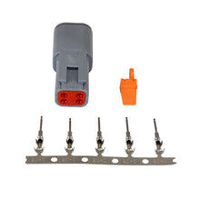 Load image into Gallery viewer, AEM DTM Style 4-Way Receptacle Connector Kit with 5 Female Pins