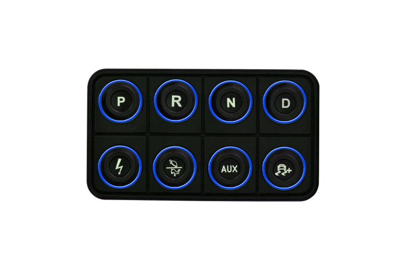 AEM EV 8 Button Keypad CAN Based Programmable Backlighting