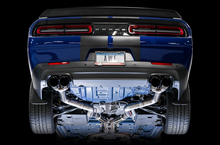 Load image into Gallery viewer, AWE Tuning 2015+ Dodge Challenger 6.4L/6.2L SC Track Edition Exhaust - Quad Diamond Black Tips